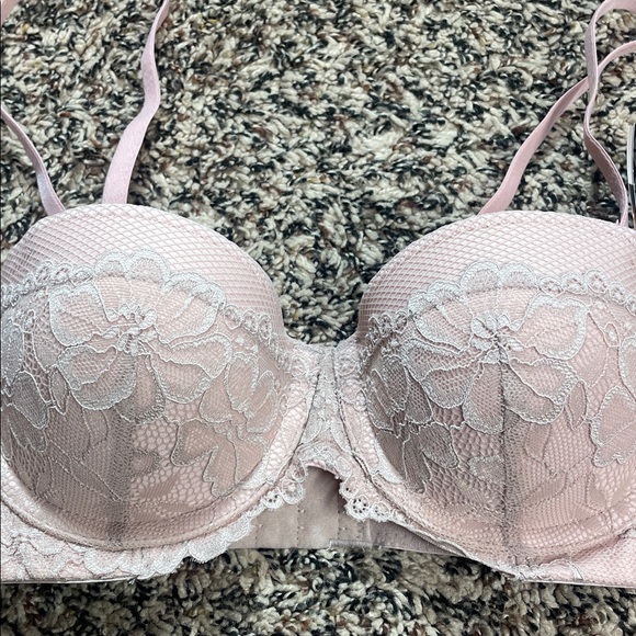 🆕 Maidenform Pink Lace Push Up Bra Size 34A | NWT - Picture 2 of 6